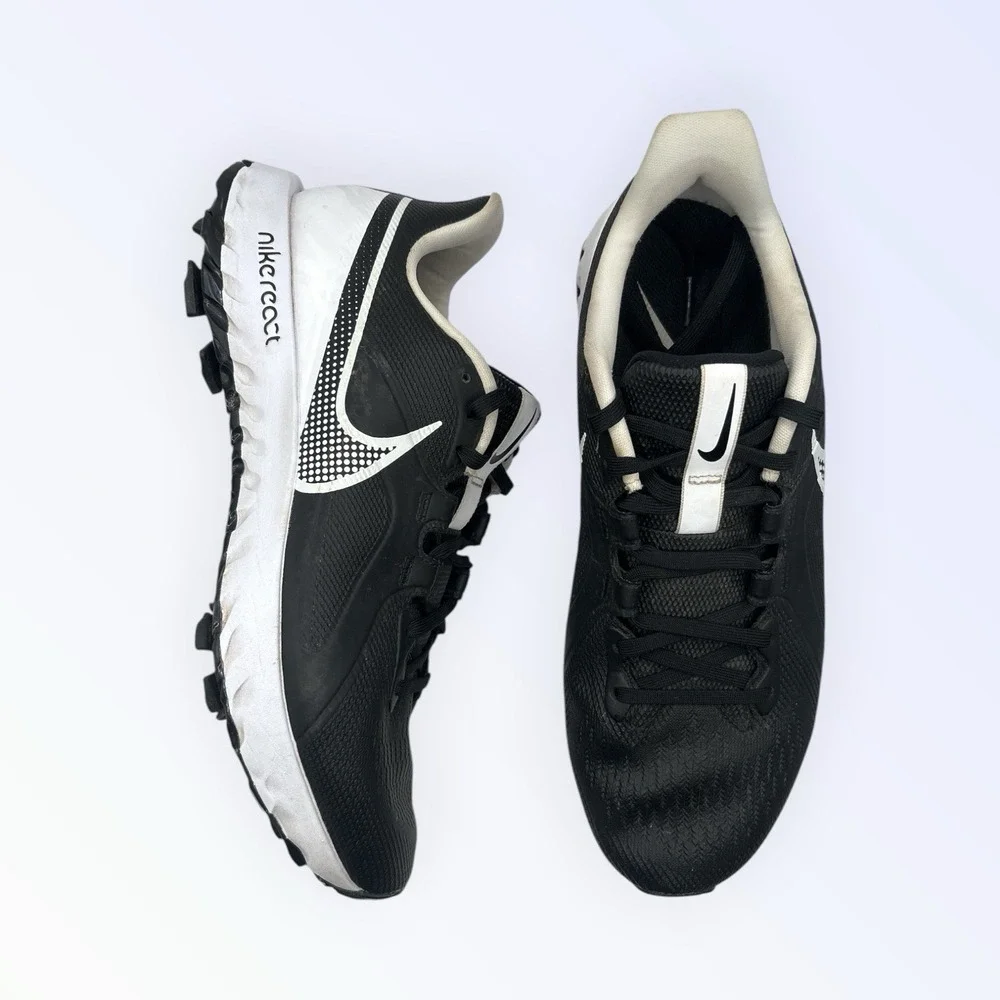 Nike Mens React Infinity Pro‎ Golf Shoes Sneakers Black White Size 9.5